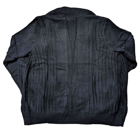 Charter Club Shawl-Collar Open-Front Cardigan Deep Black L - Picture 3 of 3
